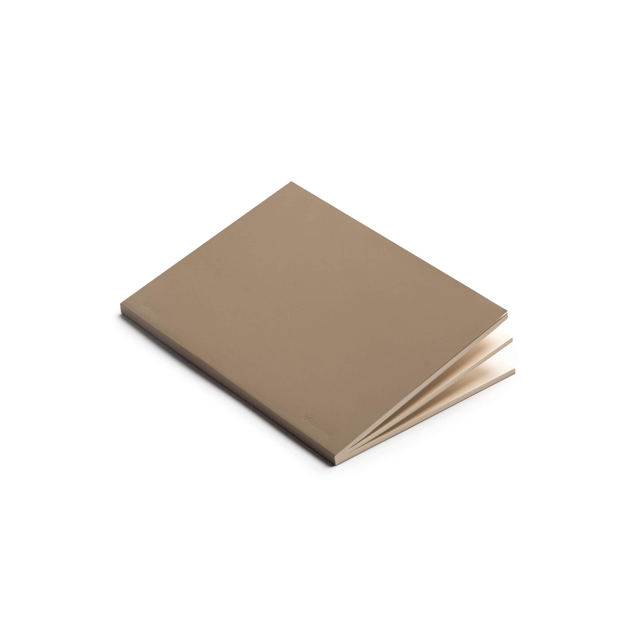 basenotes 0480 Notebook in Beige cover, minimalist design with soft cream paper edges.