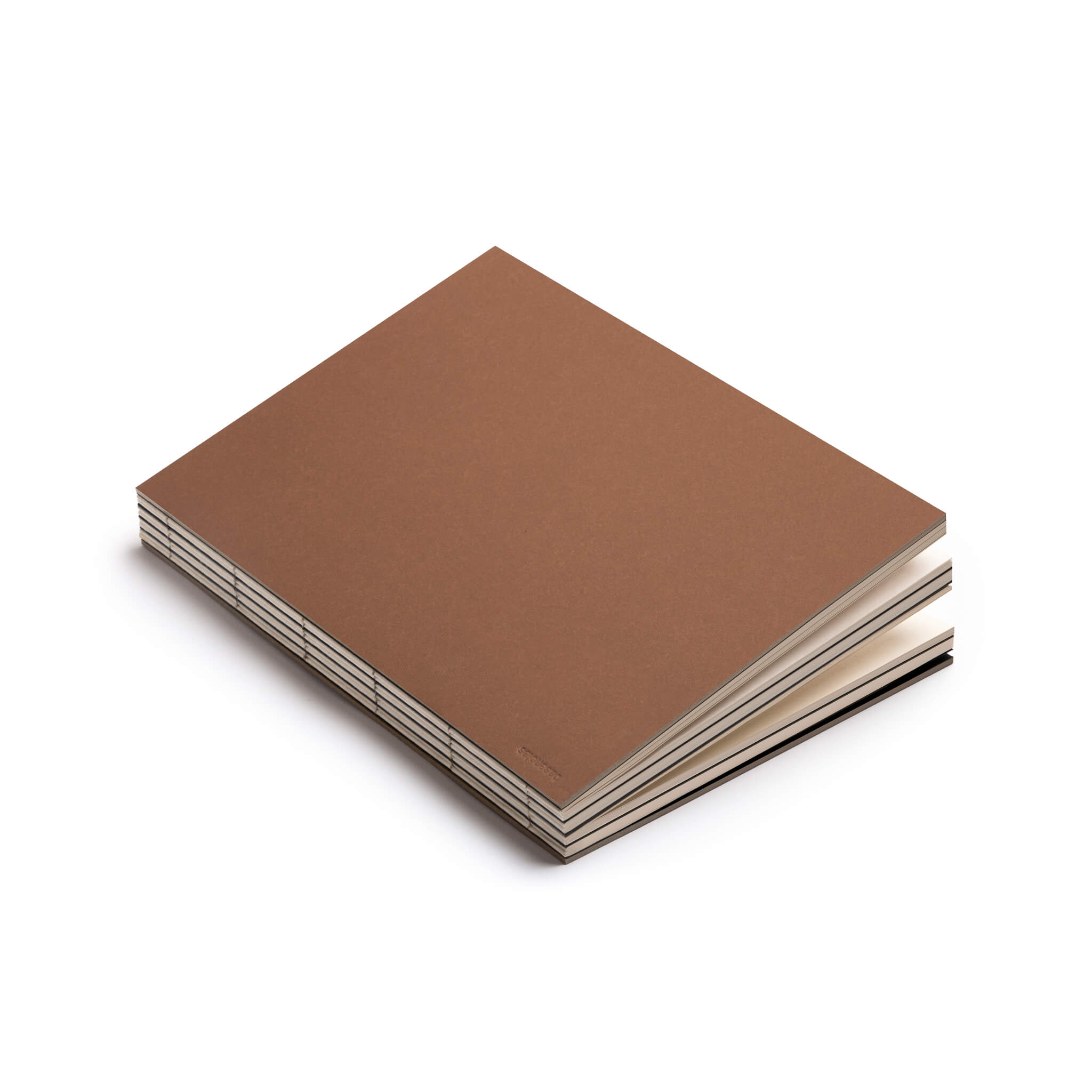 basenotes 2333 Brown Paperbook featuring FSC-certified materials, durable spine stitching, and soft-touch cover.