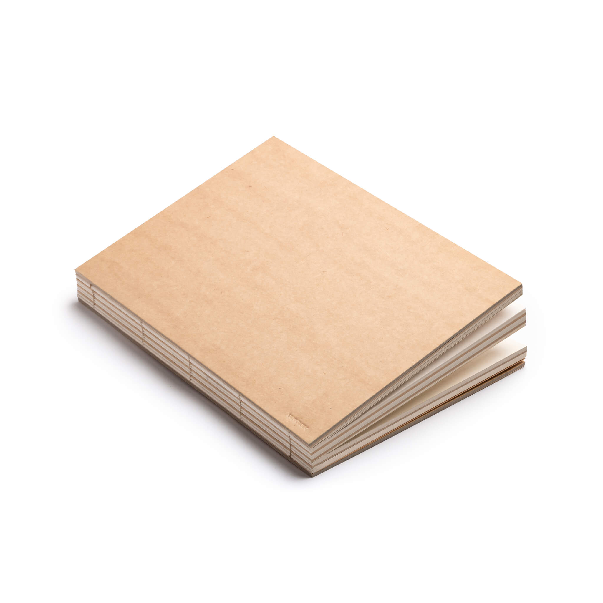 basenotes 2333 Kraft Paperbook showing natural brown cover, hand-stitched spine, and acid-free creamy paper.