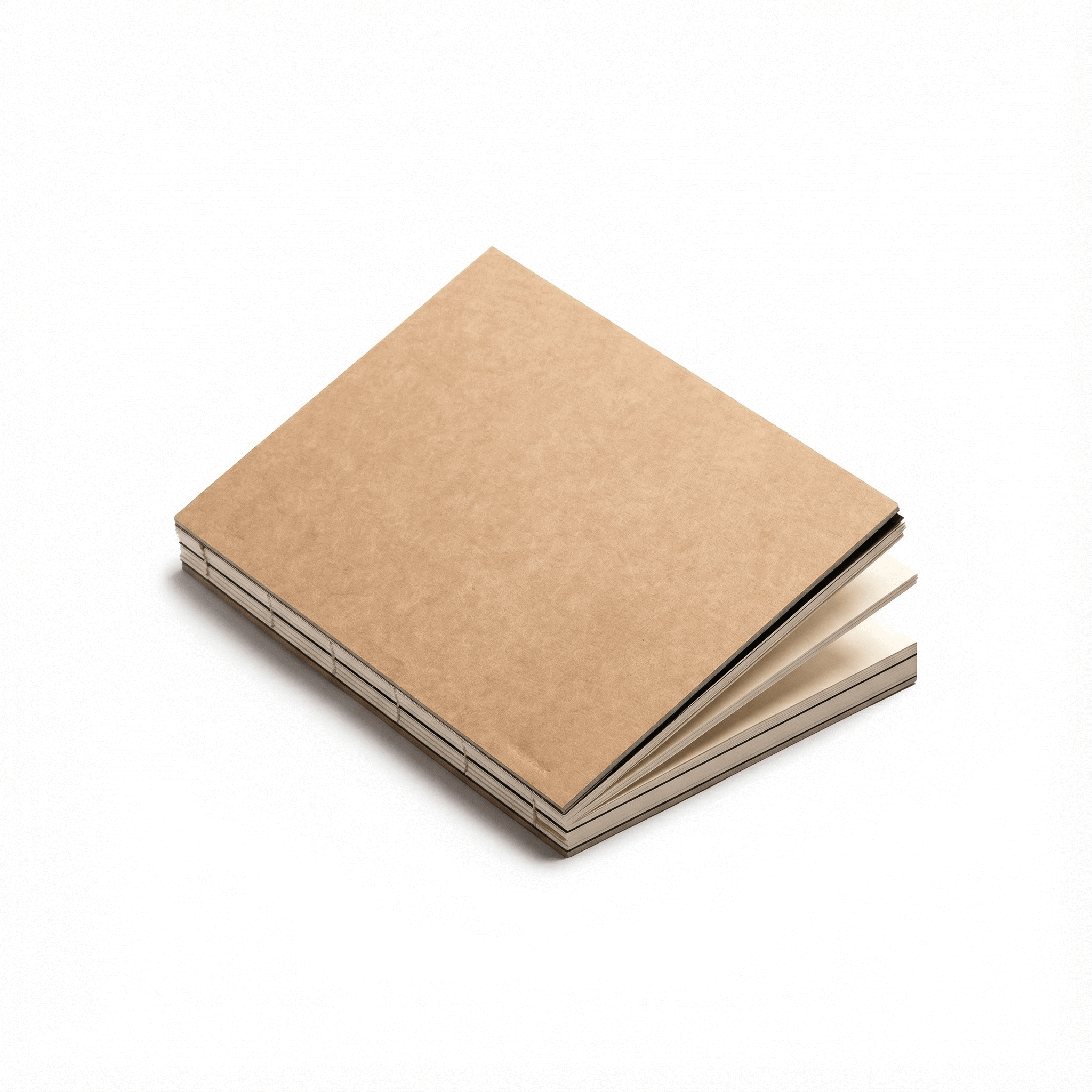 basenotes 1623 Paperbook in Green, sustainable hand-stitched notebook with lay-flat design for writing or sketching