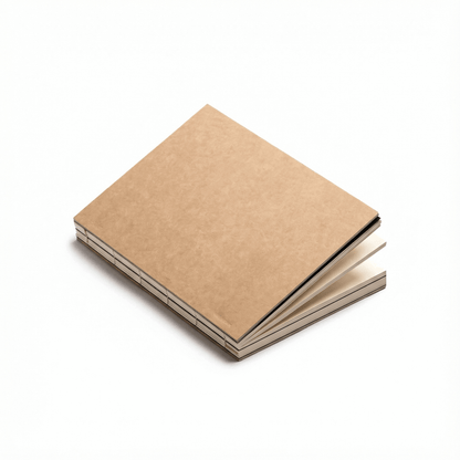 basenotes 1623 Paperbook in Green, sustainable hand-stitched notebook with lay-flat design for writing or sketching