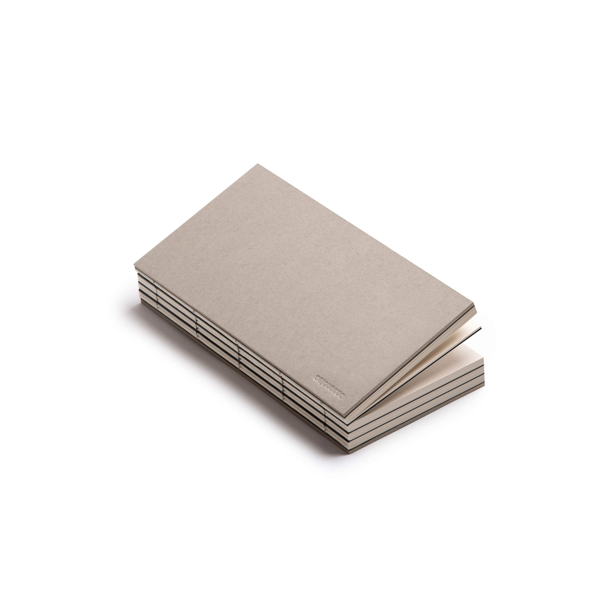 basenotes 1122 Paperbook with Beige cover and handmade exposed binding for flat opening pages