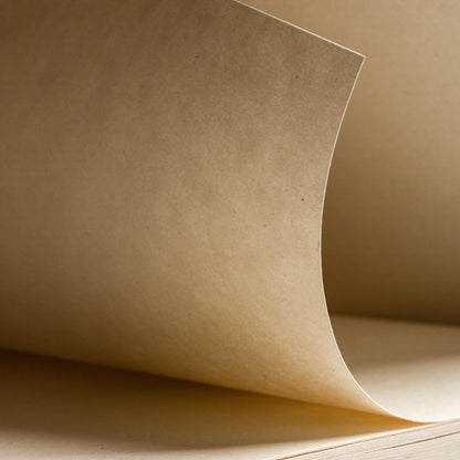 Macro image showing Basenotes 2333 Paperbook paper texture, smooth, acid-free, and soft to the touch.